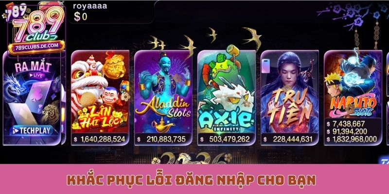 Khắc phục lỗi đăng nhập cho bạn